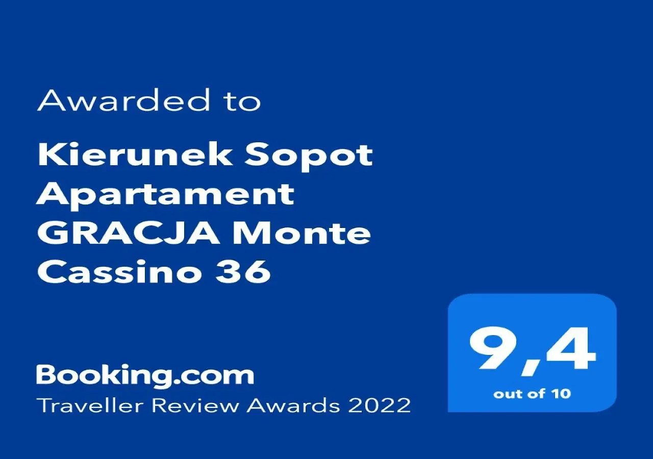 Kierunek Sopot Apartament Gracja Monte Cassino 36 Polska